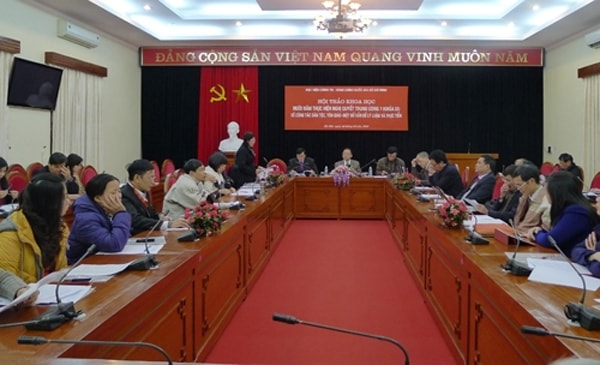 Hội thảo khoa học “Mười năm thực hiện Nghị quyết Trung ương 7 (khóa IX) về công tác dân tộc, tôn giáo - Một số vấn đề lý luận và thực tiễn”