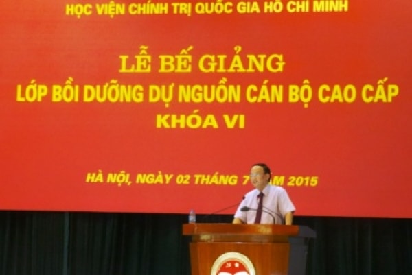 Lễ bế giảng Lớp dự nguồn cán bộ cao cấp khóa VI