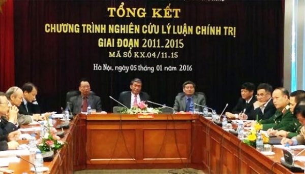 Hội nghị Tổng kết Chương trình nghiên cứu khoa học lý luận chính trị giai đoạn 2011 -  2015