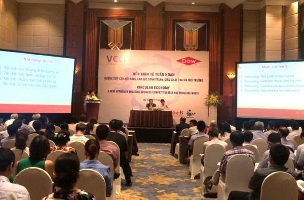 Hội thảo “Nền kinh tế tuần hoàn: Hướng tiếp cận mới nhằm nâng cao sức cạnh tranh, giảm chất thải ra môi trường”
