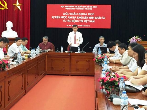 Hội thảo khoa học: “Sự kiện nước Anh ra khỏi Liên minh châu Âu (Brexit) và tác động tới Việt Nam”