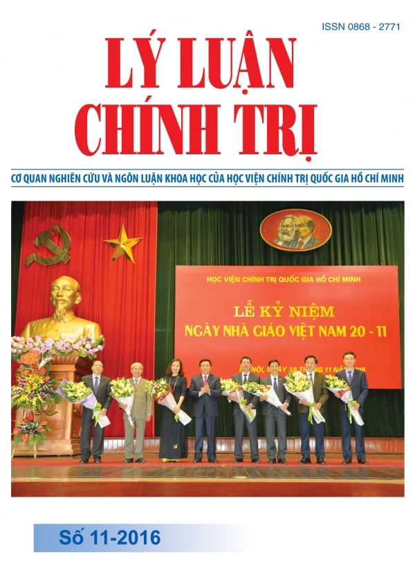 Tạp chí Lý luận chính trị số 11 - 2016
