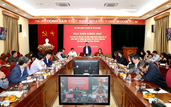 Tọa đàm khoa học trực tuyến “Phát huy vai trò của tổ chức công đoàn trong bảo vệ nền tảng tư tưởng của Đảng, đấu tranh phản bác các quan điểm sai trái, thù địch”