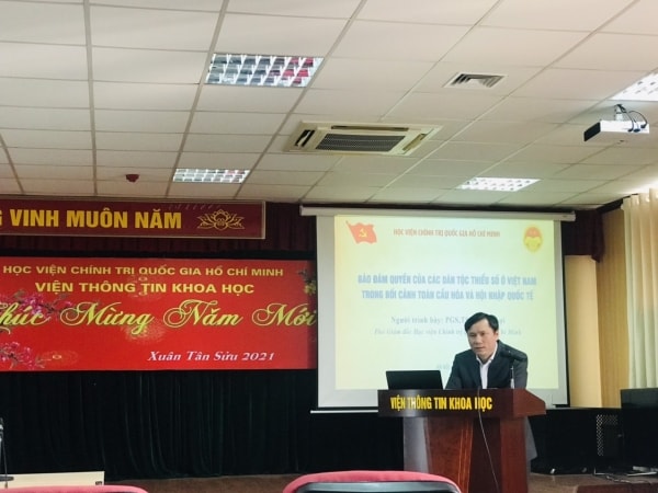 Hội nghị thông tin chuyên đề: Bảo đảm quyền của các dân tộc thiểu số ở Việt Nam trong bối cảnh toàn cầu hóa và hội nhập quốc tế