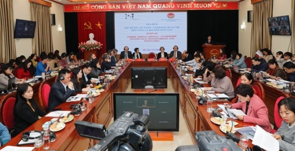 Tọa đàm khoa học quốc tế “Thủ đô xanh Bắc Âu - lãnh đạo, quản trị, bền vững và đổi mới sáng tạo”