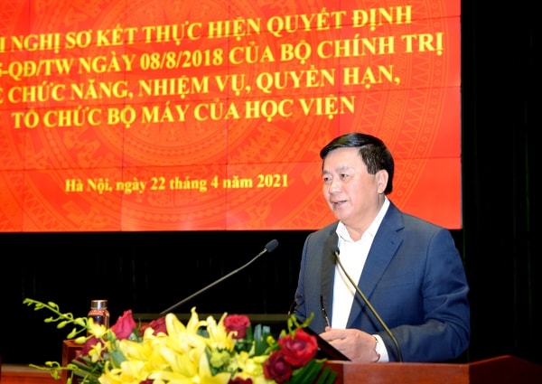 Hội nghị sơ kết thực hiện Quyết định số 145-QĐ/TW ngày 08/8/2018 của Bộ Chính trị về chức năng, nhiệm vụ, quyền hạn, tổ chức bộ máy của Học viện Chính trị quốc gia Hồ Chí Minh
