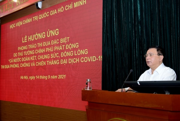 Lễ hưởng ứng phong trào thi đua đặc biệt “Cả nước đoàn kết, chung sức, đồng lòng thi đua phòng, chống và chiến thắng đại dịch Covid-19”