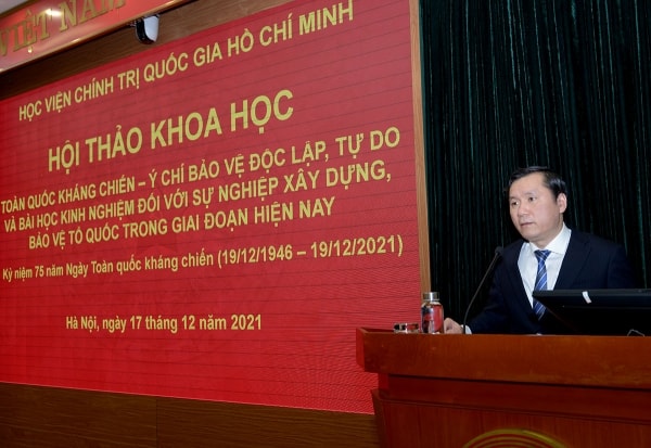 Hội thảo khoa học: Toàn quốc kháng chiến - ý chí bảo vệ độc lập, tự do và bài học kinh nghiệm đối với sự nghiệp xây dựng, bảo vệ Tổ quốc trong giai đoạn hiện nay