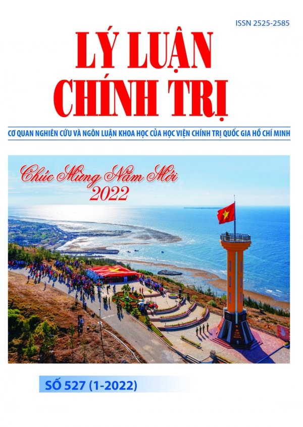 Mục lục Tạp chí Lý luận chính trị số 527 (1-2022)