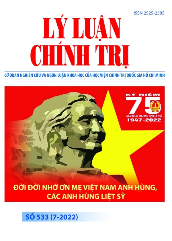 Mục lục Tạp chí Lý luận chính trị số 533 (7-2022)