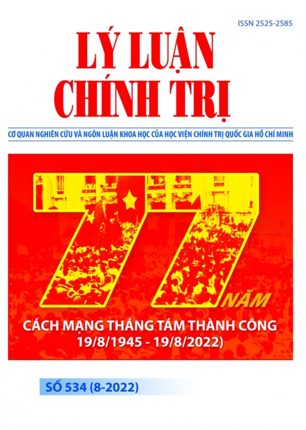 Mục lục Tạp chí Lý luận chính trị số 534 (8-2022)