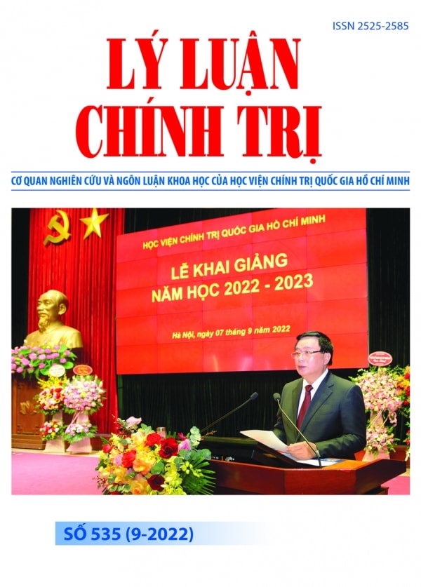 Mục lục Tạp chí Lý luận chính trị số 535 (9-2022)