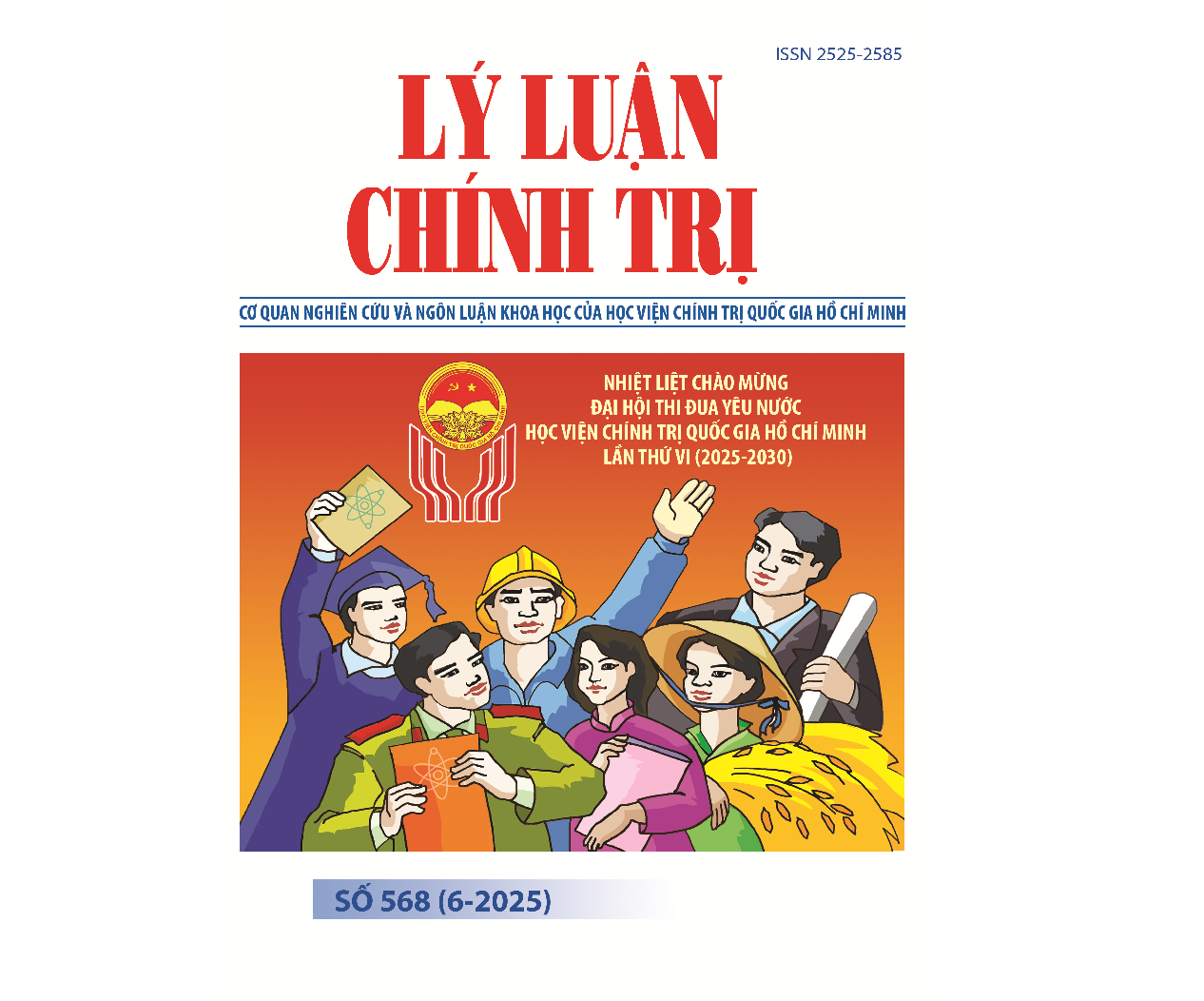 Mục lục Tạp chí Lý luận chính trị số 568 (6-2025)