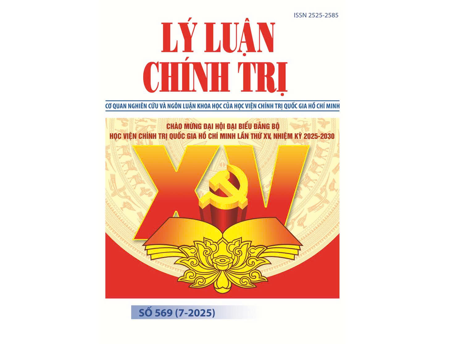 Mục lục Tạp chí Lý luận chính trị số 569 (7-2025)