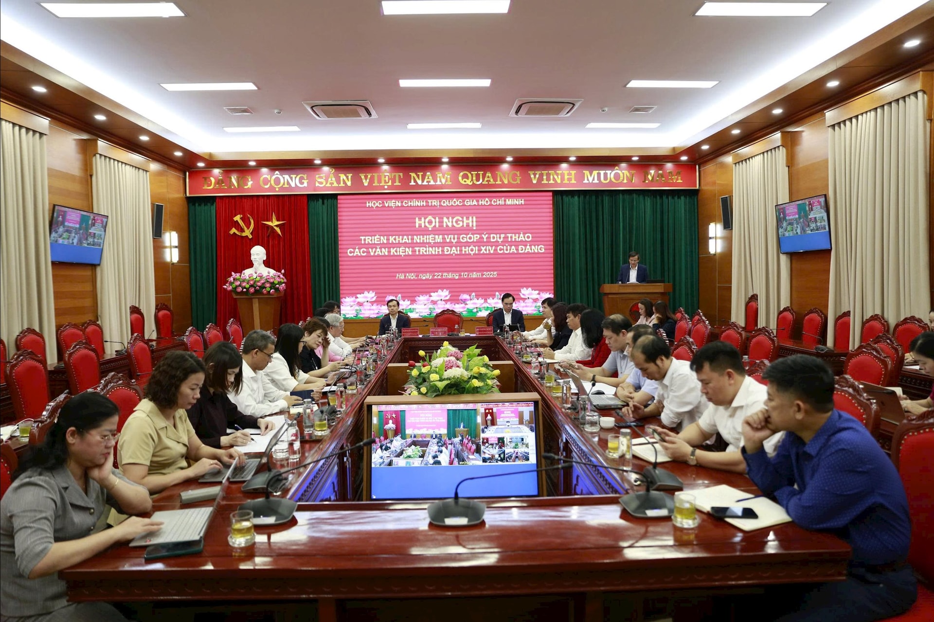 Học viện Chính trị quốc gia Hồ Chí Minh triển khai nhiệm vụ góp ý dự thảo các văn kiện trình Đại hội XIV của Đảng