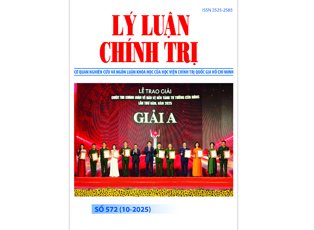 Mục lục Tạp chí Lý luận chính trị số 572 (10-2025)