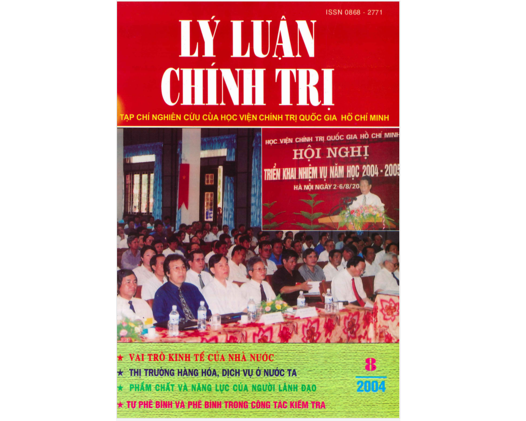Tạp chí Lý luận chính trị số 8-2004