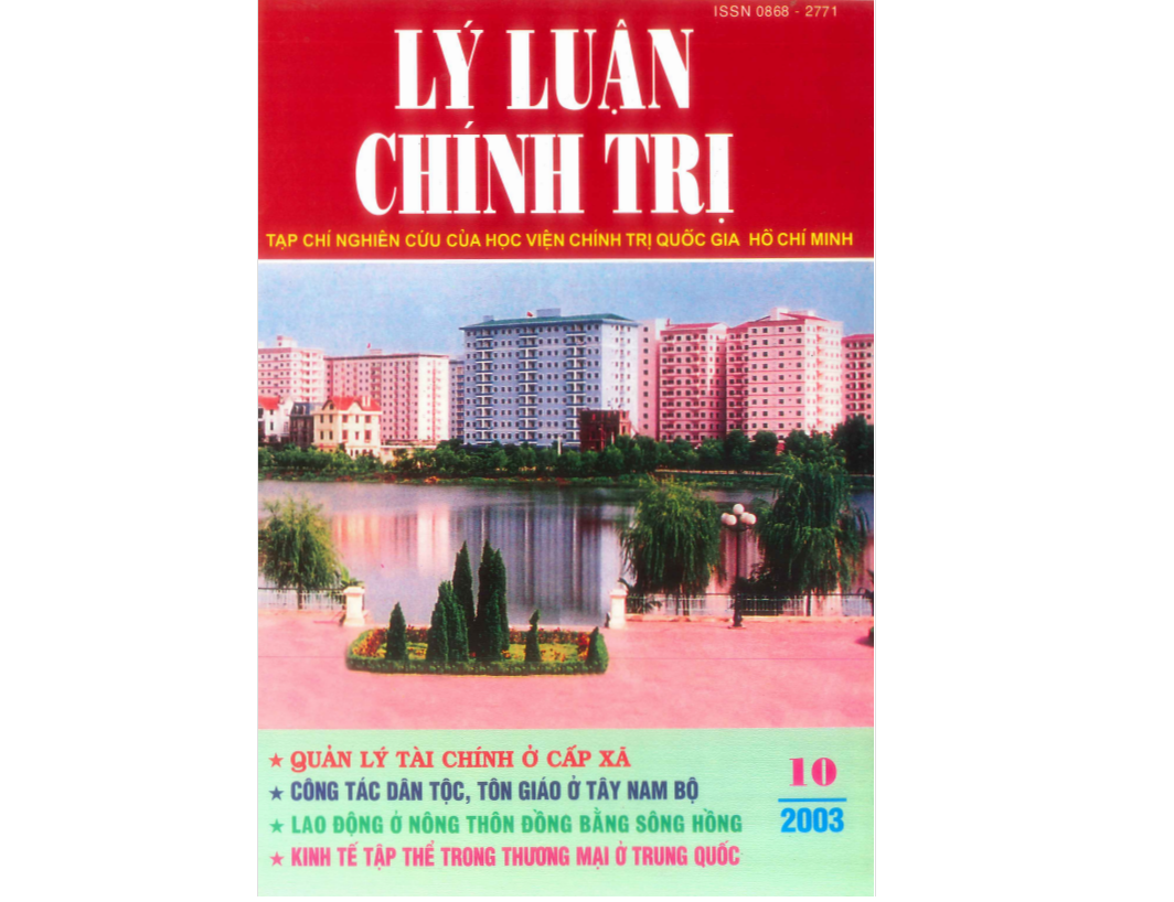 Tạp chí Lý luận chính trị số 10-2003