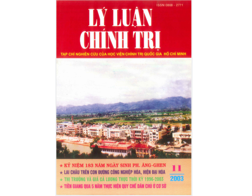 Tạp chí Lý luận chính trị số 11-2003