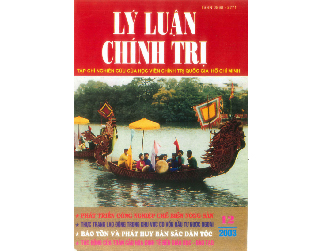 Tạp chí Lý luận chính trị số 12-2003