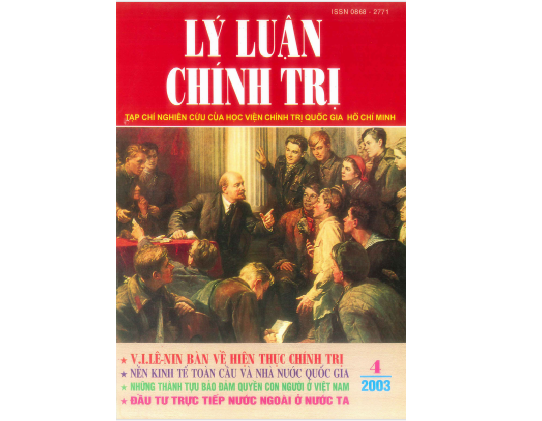 Tạp chí Lý luận chính trị số 4- 2003