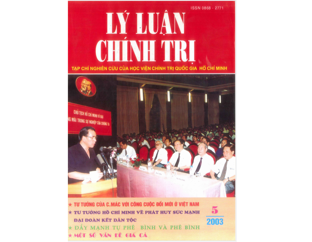 Tạp chí Lý luận chính trị số 5- 2003
