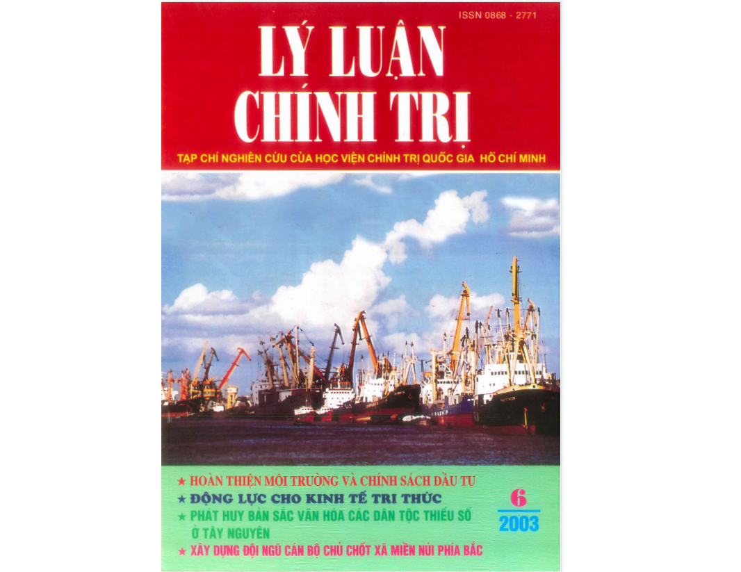 Tạp chí Lý luận chính trị số 6- 2003
