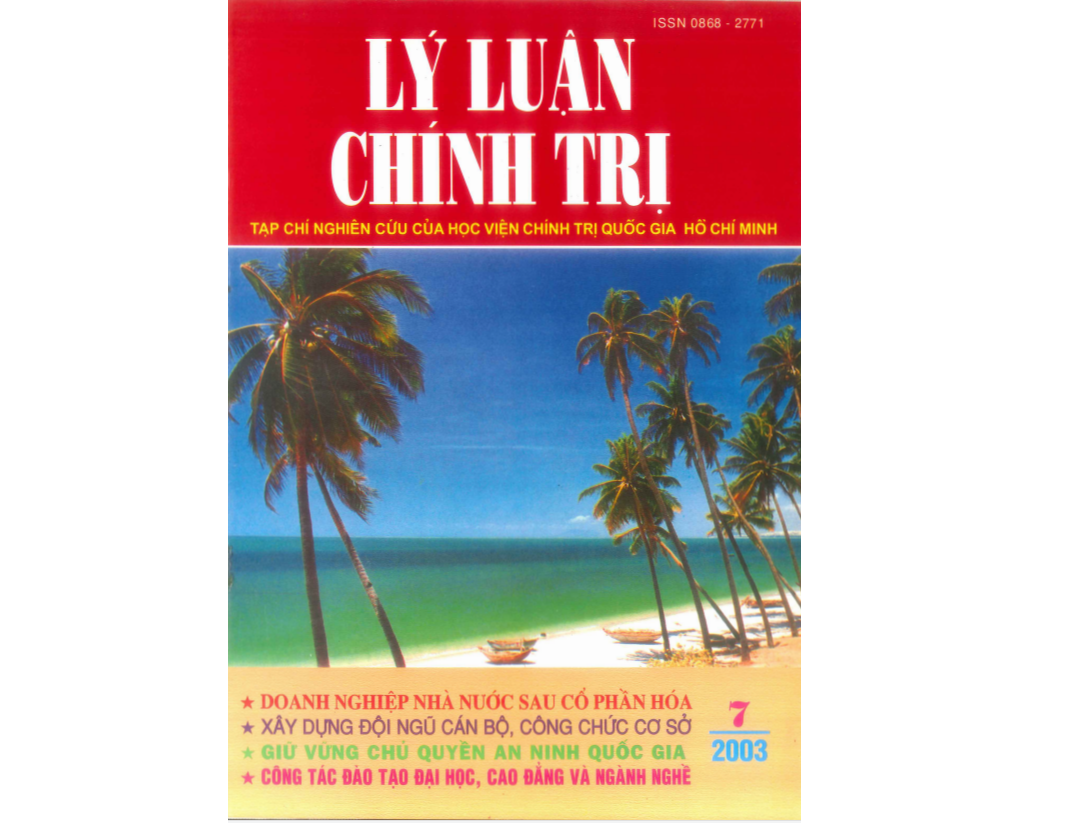 Tạp chí Lý luận chính trị số 7- 2003