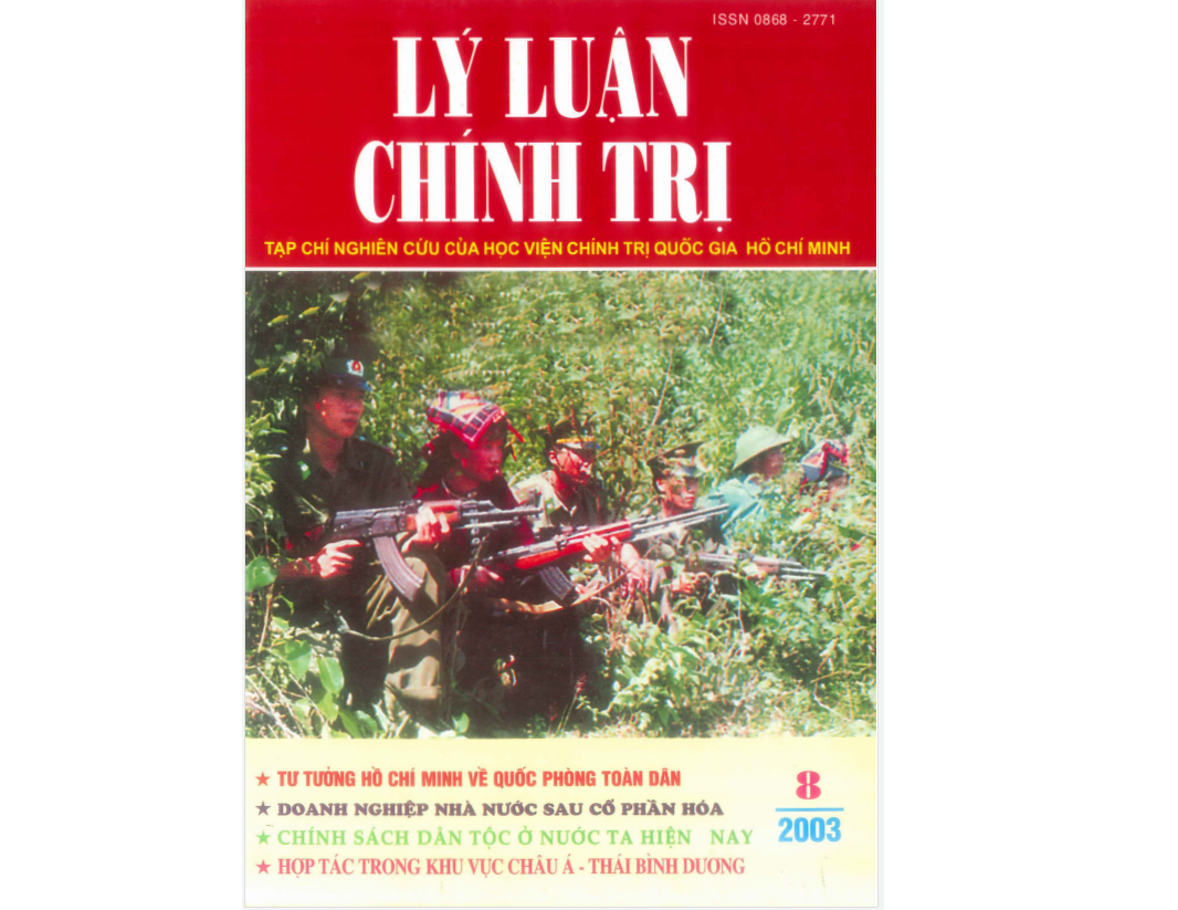 Tạp chí Lý luận chính trị số 8- 2003