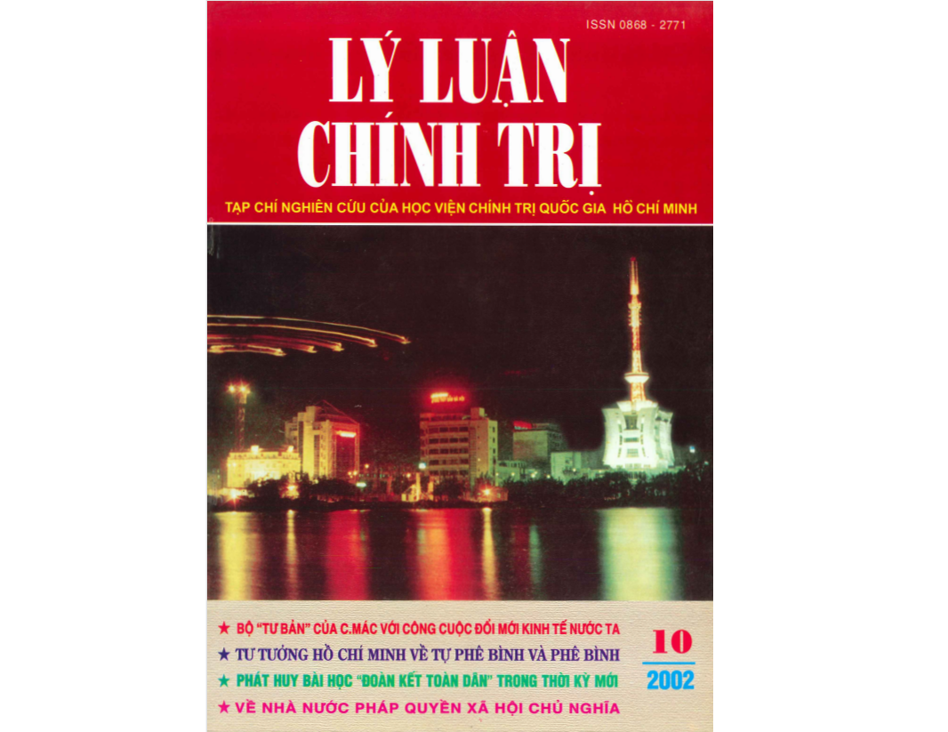 Tạp chí Lý luận chính trị số 10- 2002