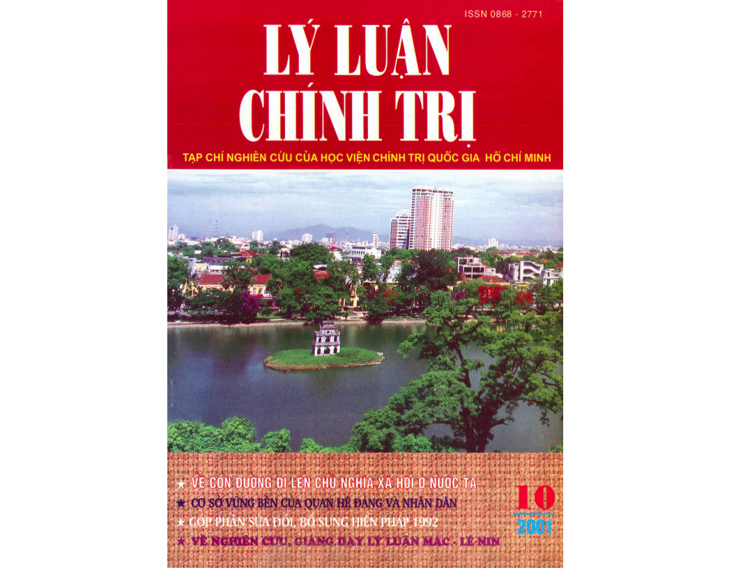 Tạp chí Lý luận chính trị số 10- 2001