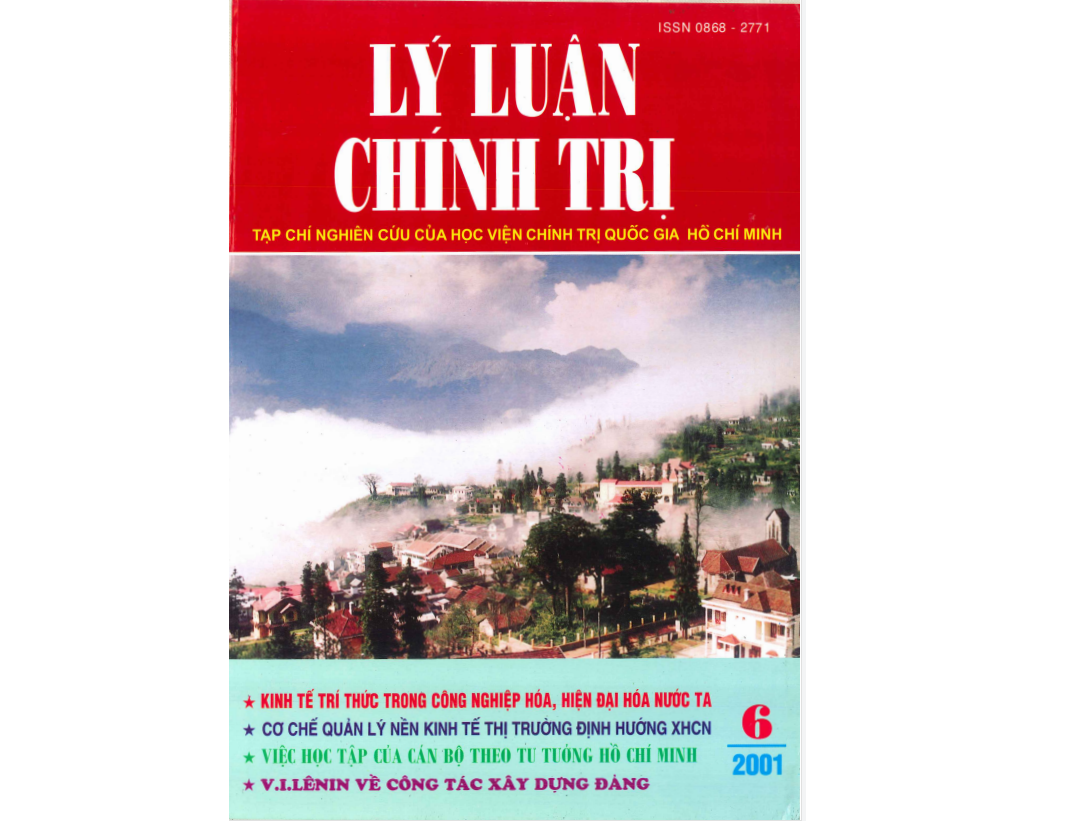 Tạp chí Lý luận chính trị số 6- 2001