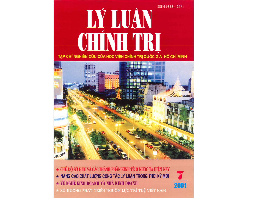 Tạp chí Lý luận chính trị số 7- 2001