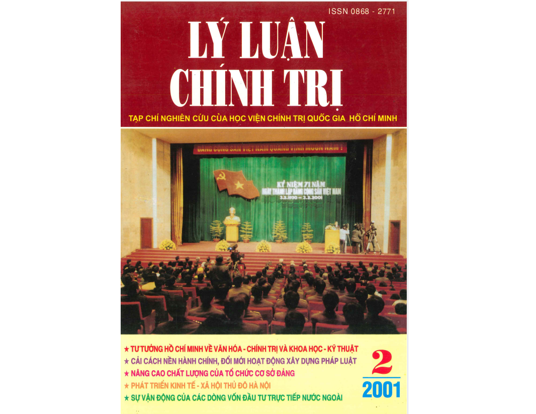 Tạp chí Lý luận chính trị số 2- 2001