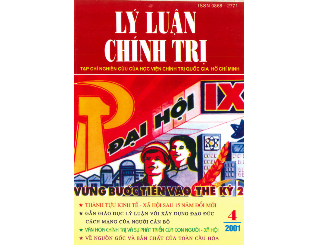 Tạp chí Lý luận chính trị số 4- 2001