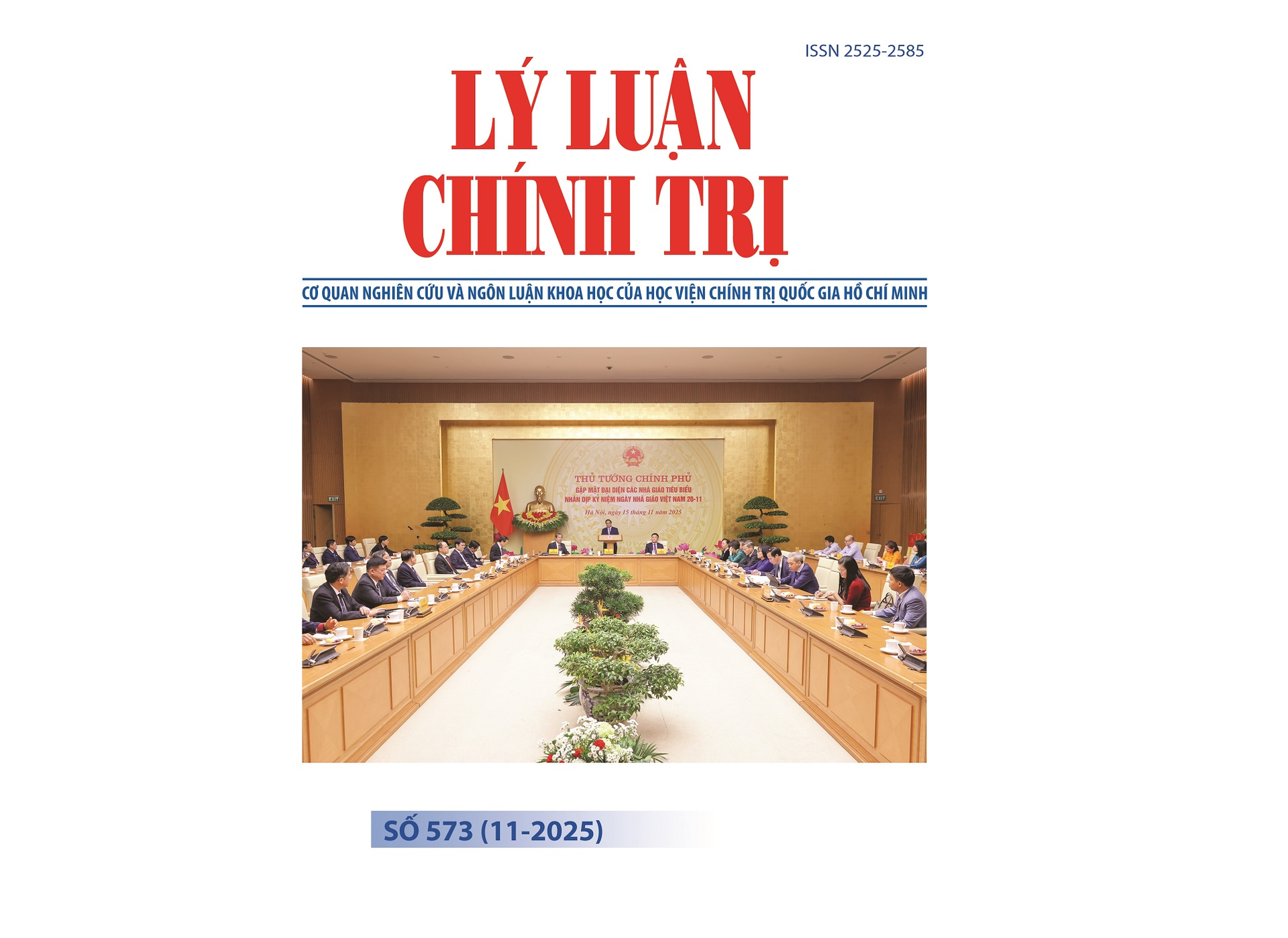Mục lục Tạp chí Lý luận chính trị số 573 (11-2025)