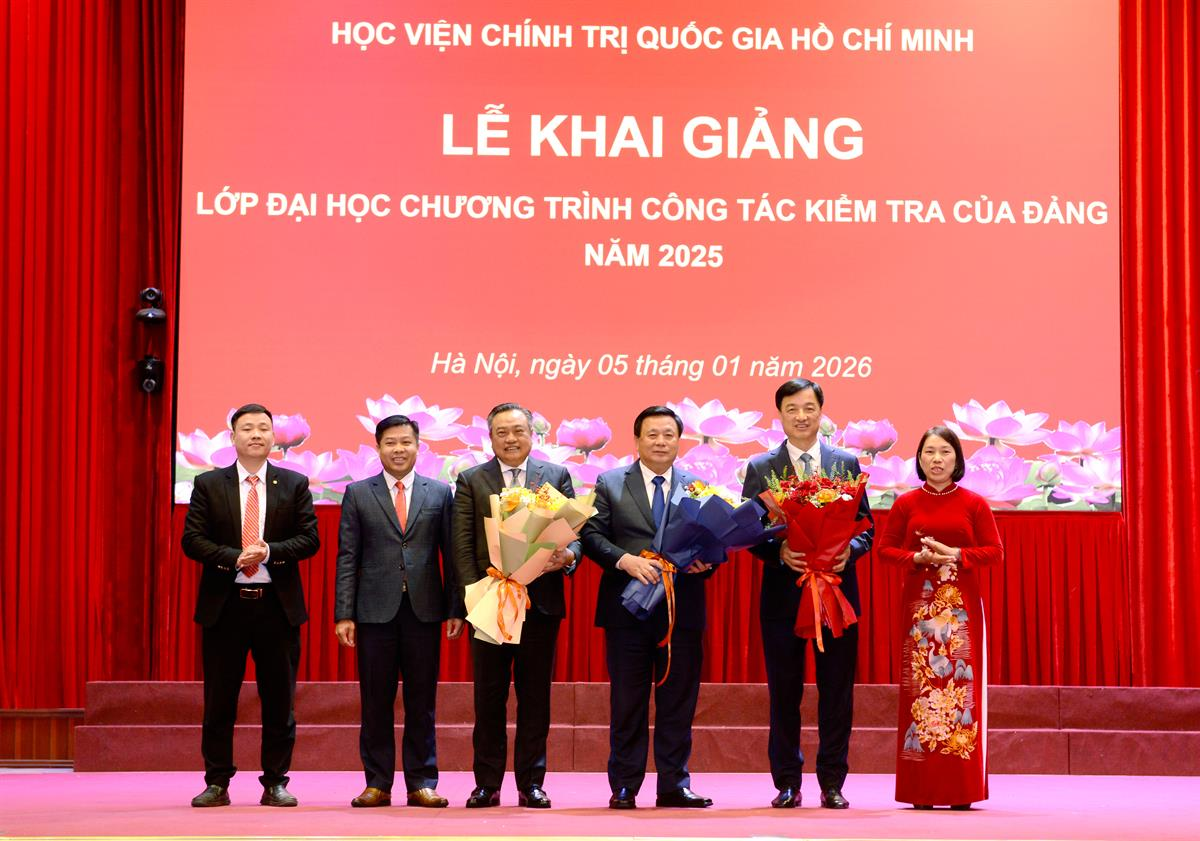 Học viện Chính trị quốc gia Hồ Chí Minh khai giảng 2 lớp đại học chương trình công tác kiểm tra của Đảng