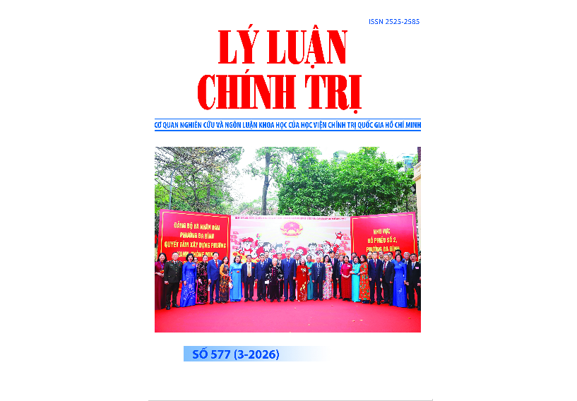 Mục lục Tạp chí Lý luận chính trị số 577 (3-2026)