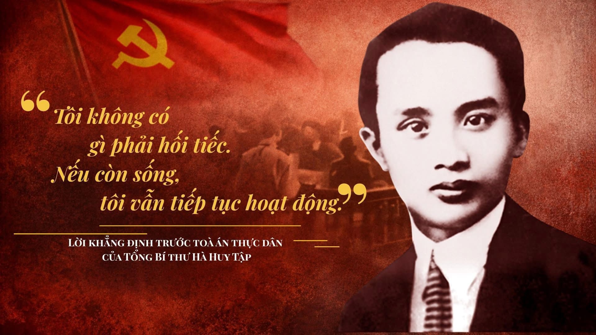 Học tập tấm gương Tổng Bí thư Hà Huy Tập xây dựng người cộng sản chân chính hiện nay