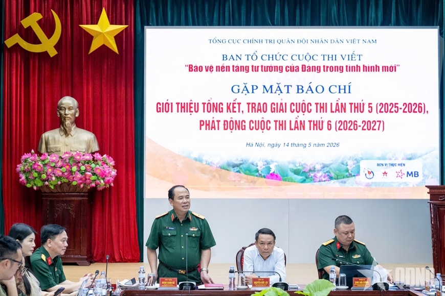 Gặp mặt báo chí thông tin về Lễ trao giải Cuộc thi viết “Bảo vệ nền tảng tư tưởng của Đảng trong tình hình mới” lần thứ 5 (2025-2026)