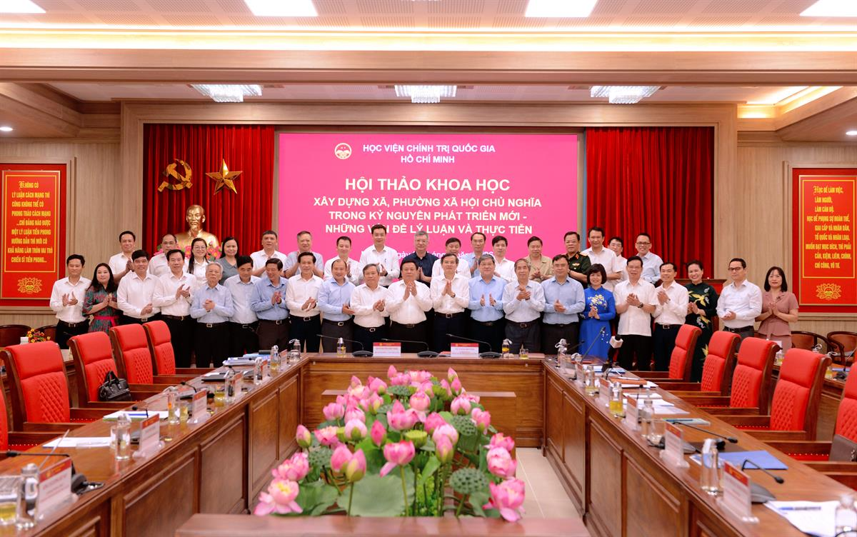 Hội thảo khoa học “Xây dựng xã, phường xã hội chủ nghĩa trong kỷ nguyên phát triển mới – Những vấn đề lý luận và thực tiễn”
