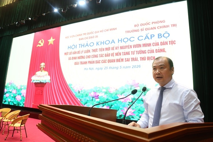Hội thảo khoa học cấp Bộ “Một số vấn đề lý luận, thực tiễn mới về kỷ nguyên vươn mình của dân tộc và định hướng công tác bảo vệ nền tảng tư tưởng của Đảng, đấu tranh phản bác các quan điểm sai trái, thù địch”