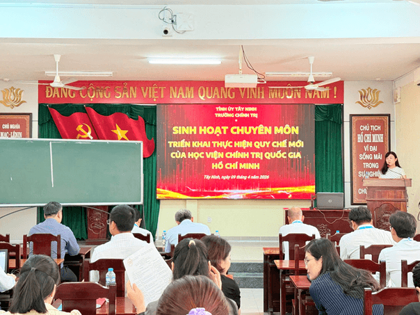 Triển khai Bộ Quy chế về công tác trường chính trị: Thực tiễn tại Trường Chính trị tỉnh Tây Ninh