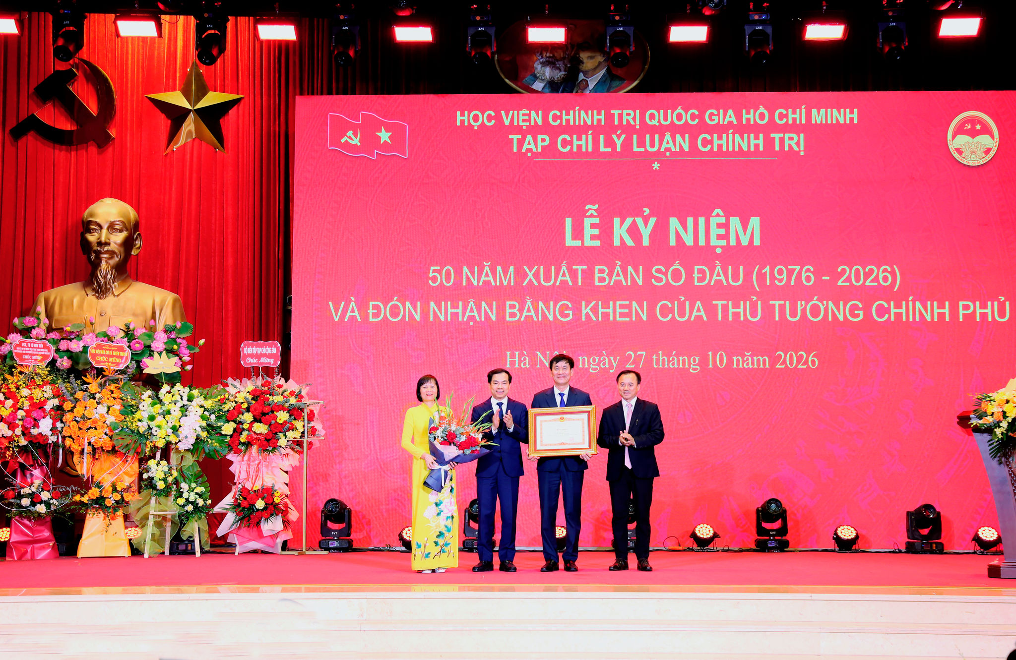 Tạp chí Lý luận chính trị kỷ niệm 50 năm xuất bản số đầu (1976-2026) và đón nhận Bằng khen của Thủ tướng Chính phủ