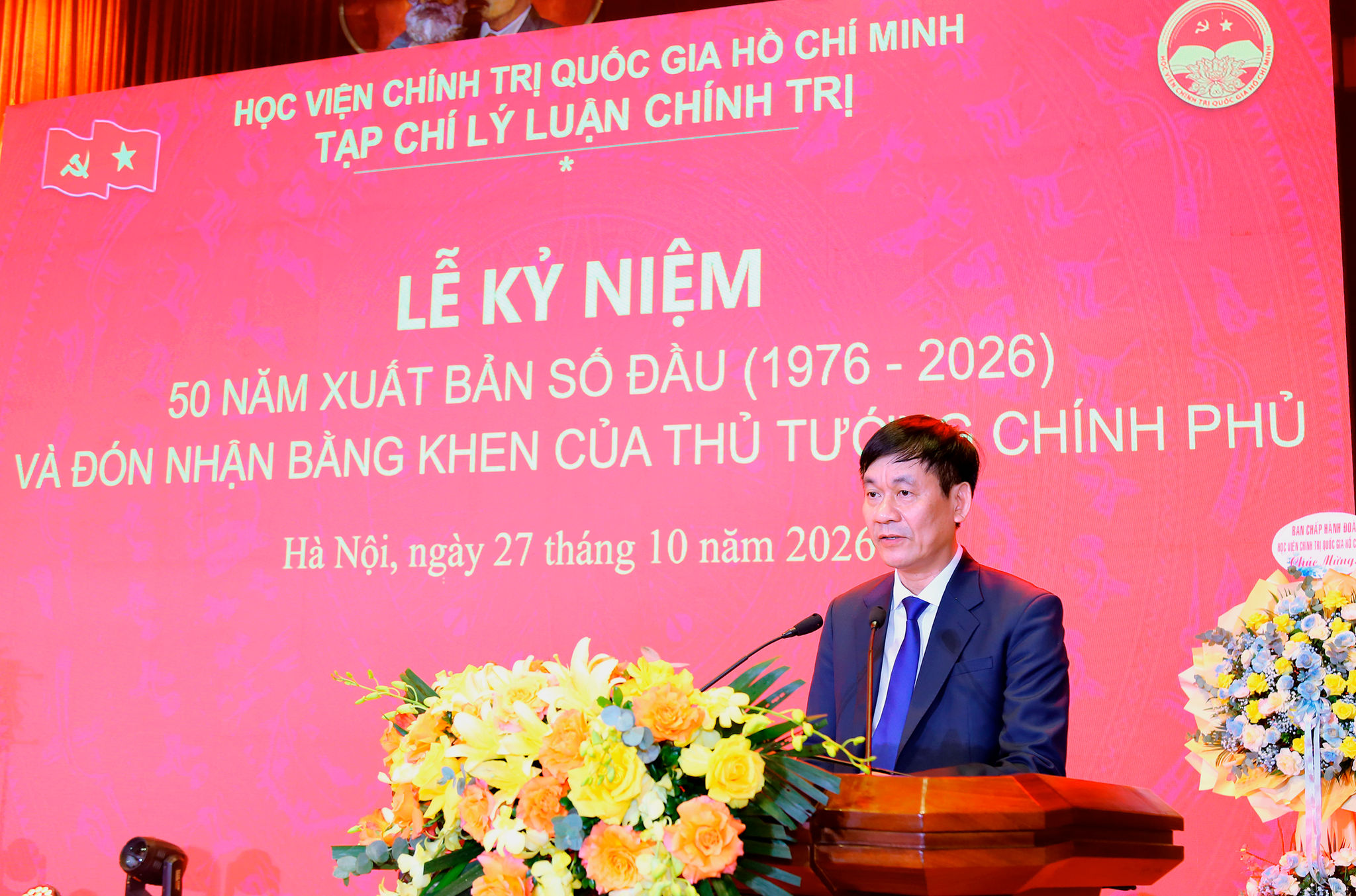 PGS,TS Nguyễn Thắng Lợi trình bày Diễn văn kỷ niệm